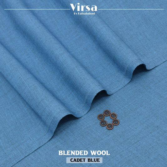 Cadet Blue Blended Wool